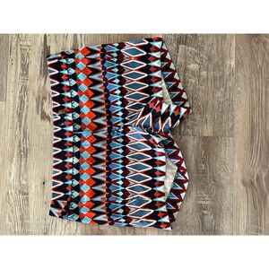 New J.Crew Preppy Shorts women size 00 geometric Design Dress Casual chino